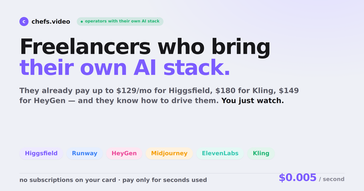 Show HN: Real-time freelancer marketplace with per-second billing